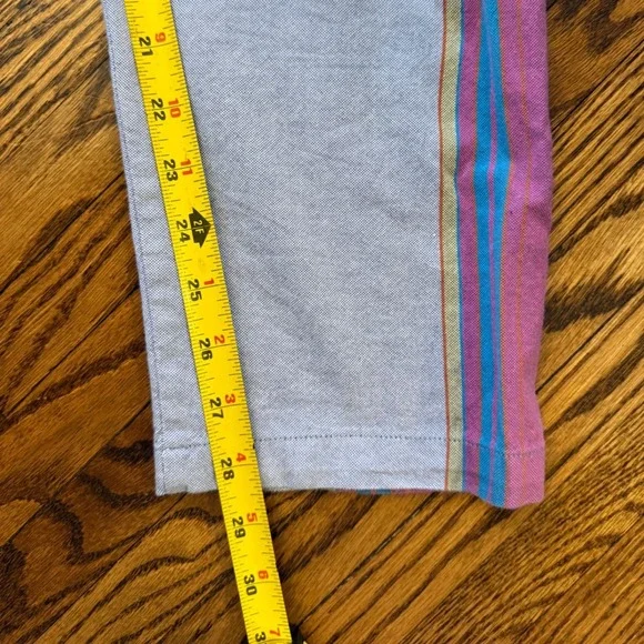 Toms Trunks Beach 100% Cotton Lounge Pants Blue Purple Striped Small - Picture 7 of 7